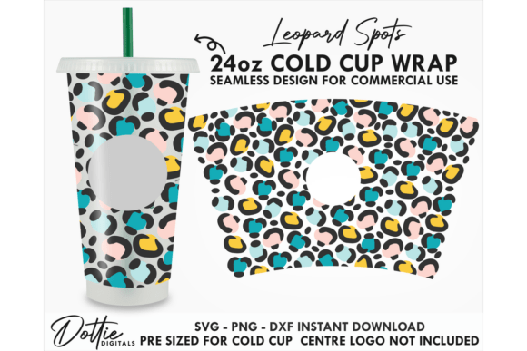 Animal Print Cold Cup SVG 24oz