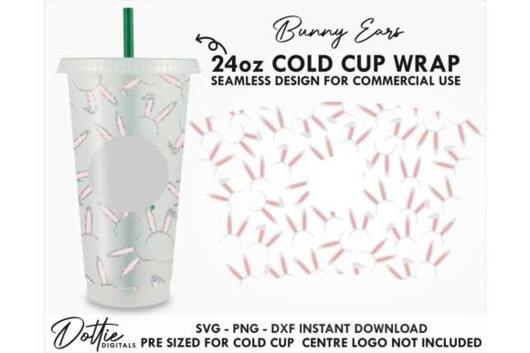 Bunny Ears Easter Cold Cup SVG 24oz Review