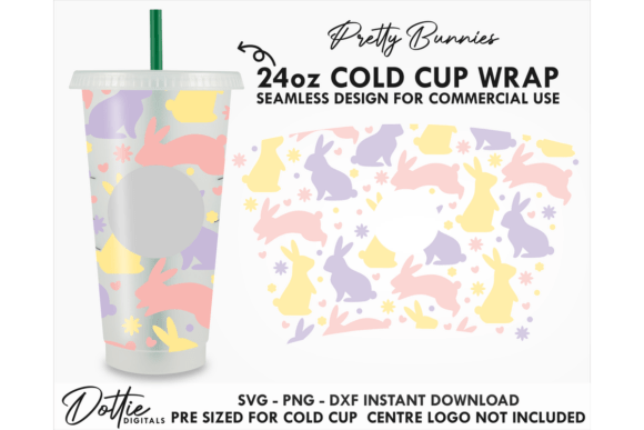 Bunny Rabbit Cold Cup SVG 24oz Review