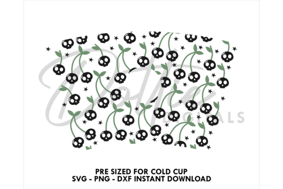 Cherry Skulls Cold Cup SVG 24oz Review