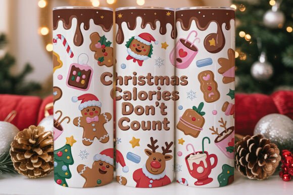 Christmas Calories Tumbler Wrap
