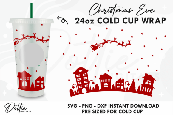 Christmas Cold Cup SVG 24oz Review for Embroidery Projects