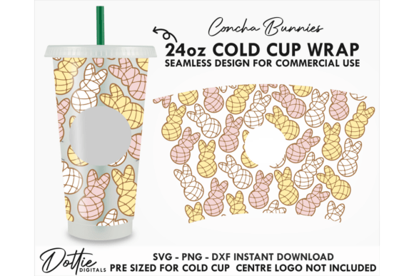 Concha Bunny Rabbit Cold Cup SVG 24oz Review