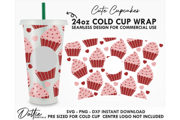Cupcakes Cold Cup SVG 24oz Review