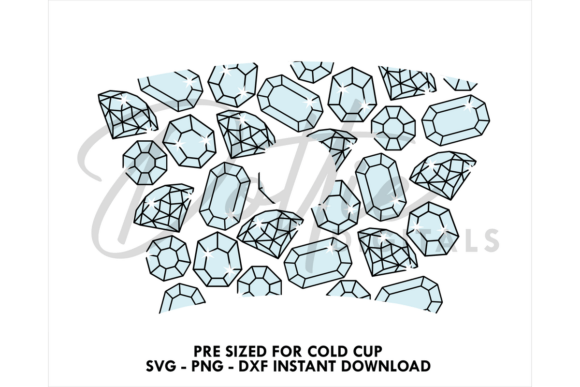 Diamonds Cold Cup SVG 24oz Review