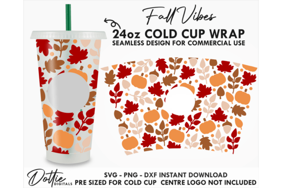 Fall Leaves Cold Cup SVG 24oz Review