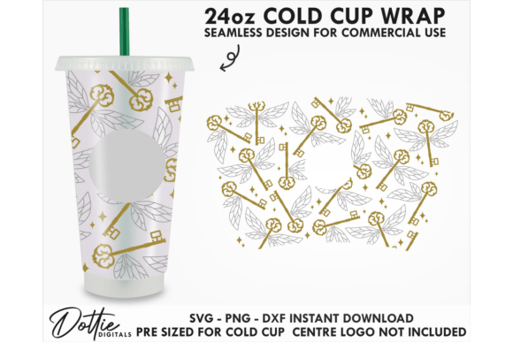 Flying Keys Cold Cup SVG 24oz