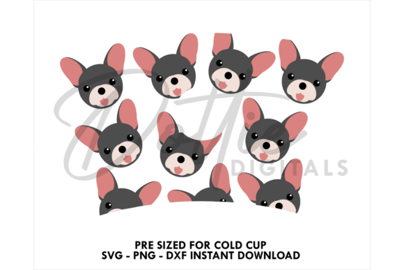 Frenchie Cold Cup SVG 24oz