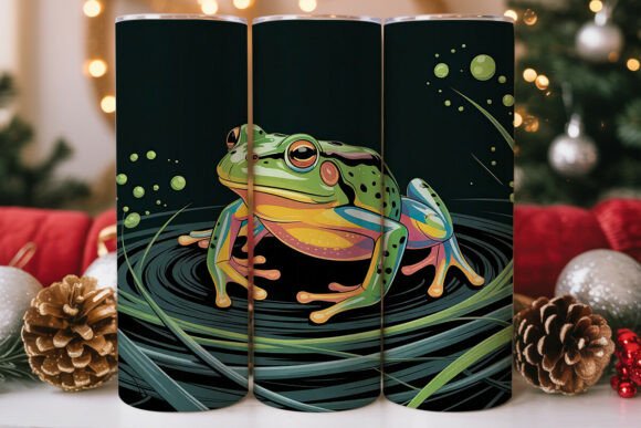 Glowing Frog Tumbler Wrap