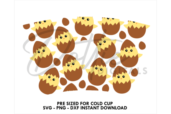 Hatching Eggs Cold Cup SVG 24oz