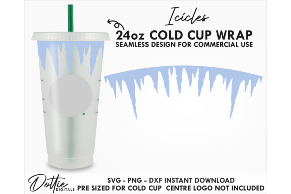 Icicles Cold Cup SVG 24oz Review