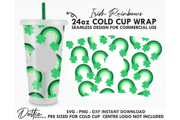 Irish Rainbows Cold Cup SVG 24oz Review