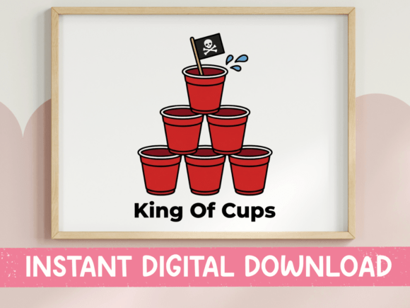 King of Cups Red Cup SVG