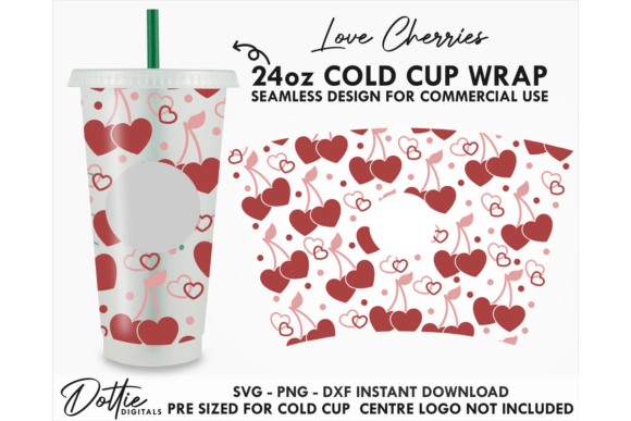 Love Cherries Valentine Cold Cup SVG Review
