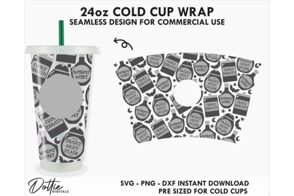 Potion Halloween Cold Cup SVG 24oz