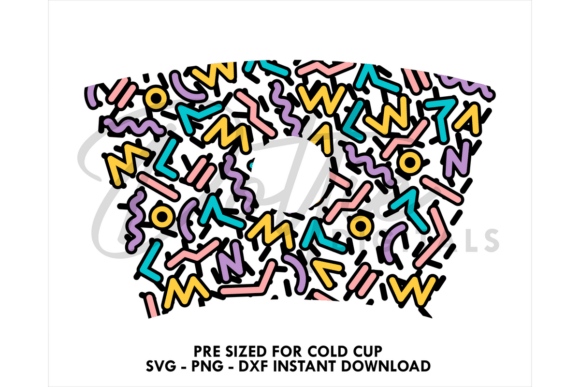 Retro Pattern Cold Cup SVG 24oz Review