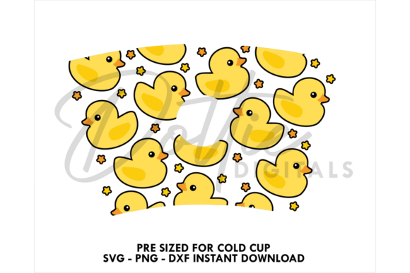 Rubber Ducks Cold Cup SVG 24oz Review