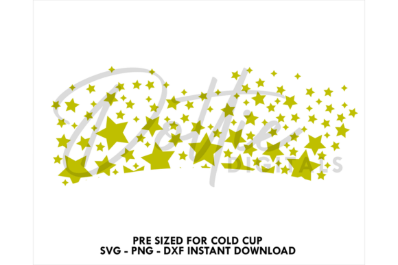 Stars Cold Cup SVG 24oz