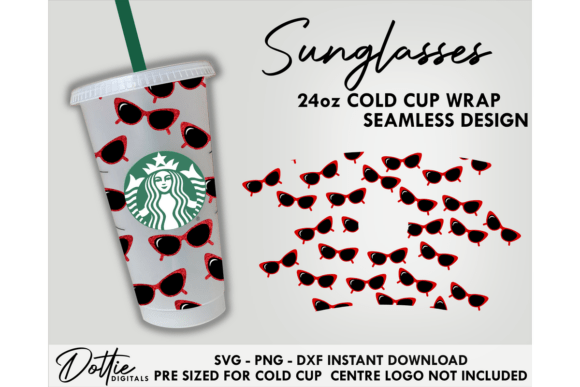 Sunglasses Cold Cup SVG 24oz Review
