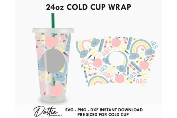 Teacher Cold Cup SVG 24oz