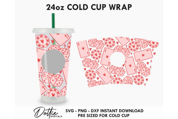 Valentines Cold Cup SVG 24oz