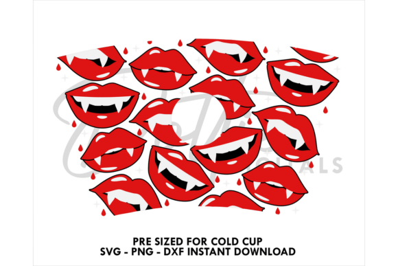 Vampire Teeth Cold Cup SVG 24oz Review